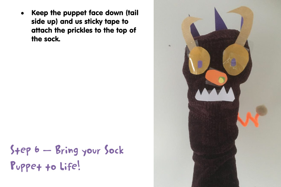 Gruffalo Sock Puppet Preview Image