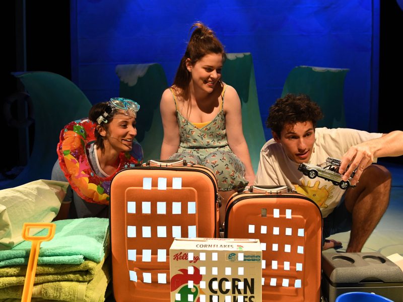 Jade Fuda, Kate Betcher and Alex Packard in Magic Beach (Photo James D Morgan)