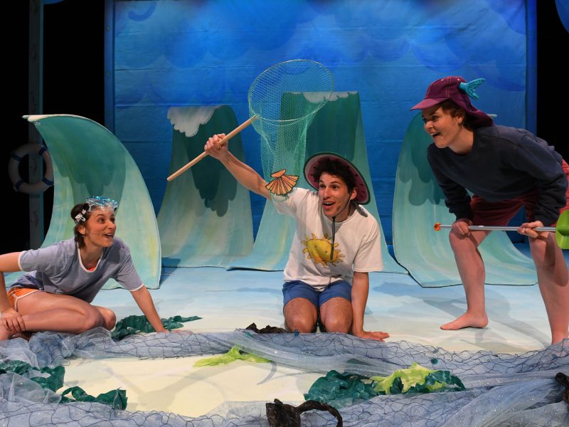 Jade Fuda, Alex Packard and Kate Betcher in Magic Beach (Photo James D Morgan)