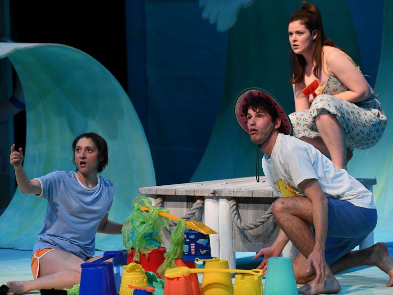 Jade Fuda, Alex Packard and Kate Betcher in Magic Beach (Photo James D Morgan)